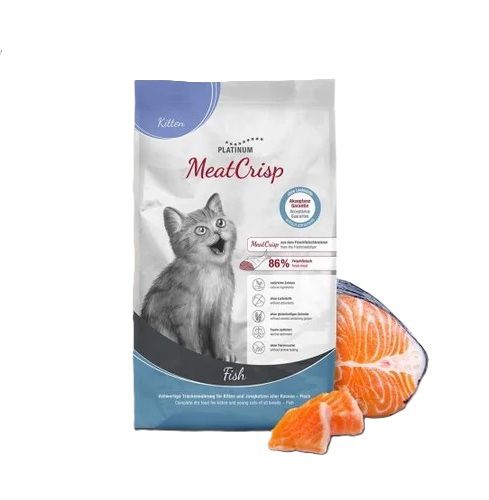 Platinum MeatCrisp Kitten Fish - szárazeledel macskák számára  1.5 kg