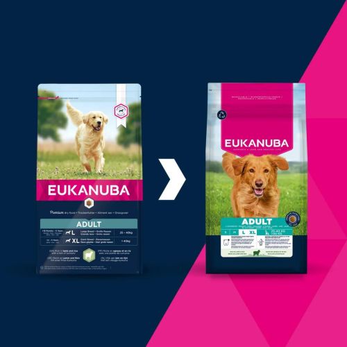 Eukanuba Life Care Adult L/XL Lamb&Rice - szárazeledel nagytestű felnőtt kutyák számára, báránnyal és rizzsel  12 kg