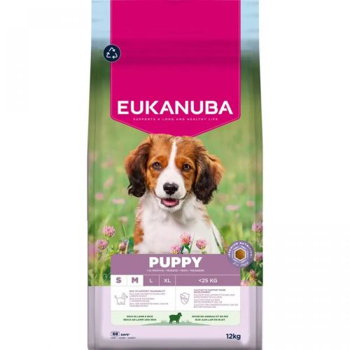 Eukanuba Life Care Puppy S/M Lamb&Rice szárazeledel kis- és közepes testű kölyökkutyák számára  3 kg