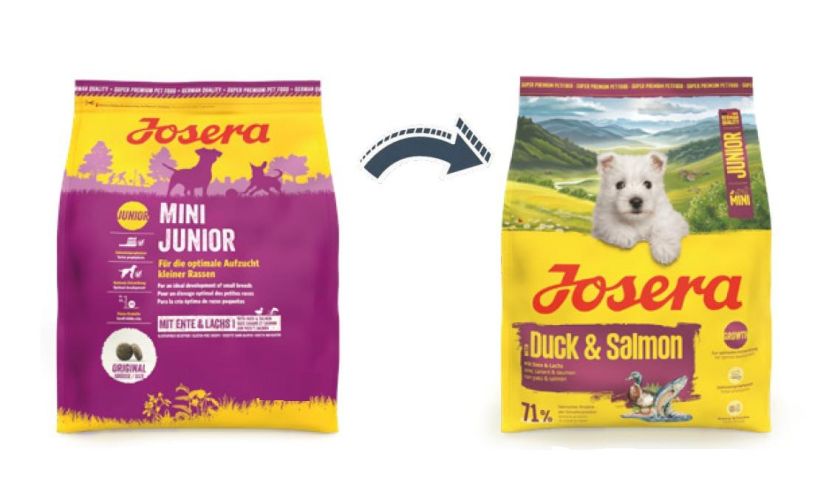 Josera Junior Mini Duck & Salmon - szárazeledel kistestű kölyökkutyák számára 5 x  900 g