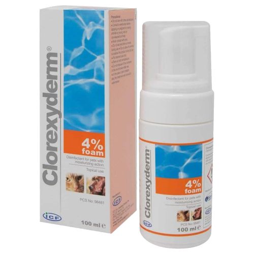 Clorexyderm 4 % foam - fertőtlenítő hab  100 ml