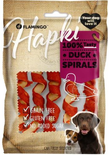 Flamingo Snack - Hapki Spiral kacsával  85 g