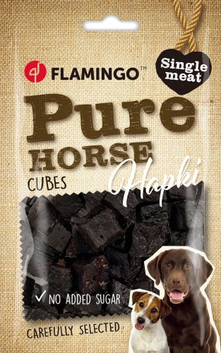 Flamingo Snack - Hapki Pure Horse Cubes lóhússal  85 g
