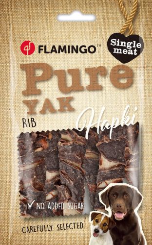 Flamingo Snack - Hapki Pure Yak Rib jakszívvel  100 g