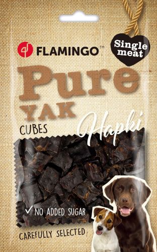 Flamingo Snack - Hapki Pure Yak Cubes jakhússal  85 g