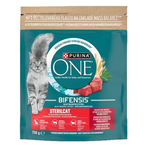 Purina ONE Bifensis Adult Sterilcat Beef  750 g
