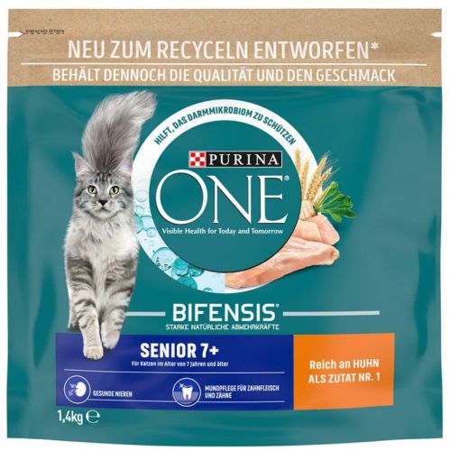 Purina ONE Bifensis Senior 7+ száraz macskaeledel - csirke  750 g