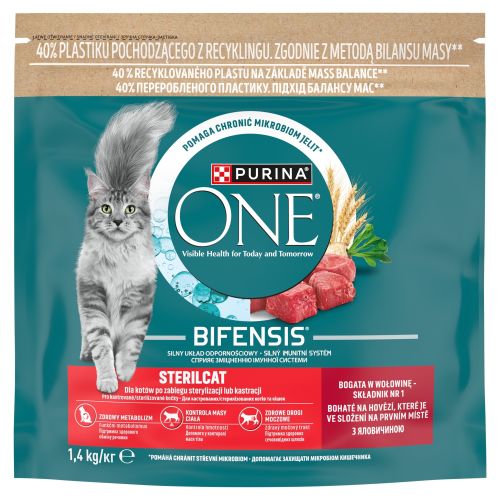 Purina ONE Bifensis Adult Sterilcat Beef  1.4 kg