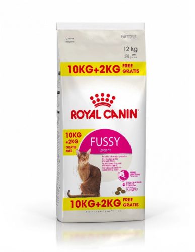 Royal Canin Fussy Exigent - száraztáp a húgyúti rendszer támogatására macskák számára  10+2 kg