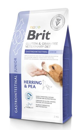 Brit Veterinary Diet Gluten & Grain-Free Gastrointestinal Junior Herring & Pea  2 kg