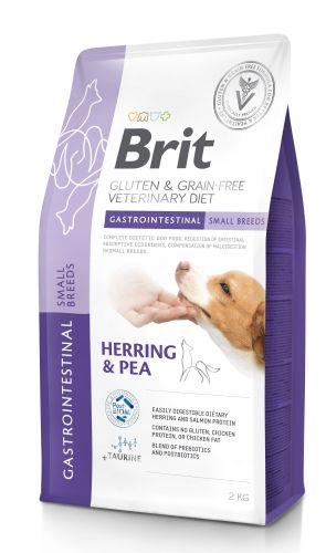 Brit Veterinary Diet Gluten & Grain-Free Gastrointestinal Small Breeds Herring & Pea  2 kg