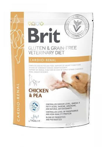 Brit Veterinary Diet Gluten & Grain-Free Cardio-Renal Chicken & Pea  400 g