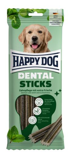 Happy Dog Dental Sticks Mint - funkcionális jutalomfalat  130 g