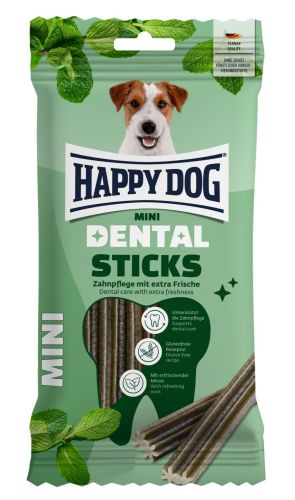 Happy Dog Dental Sticks Mint - funkcionális jutalomfalat mini   100 g