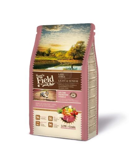 Sam's Field Low Grain Light & Senior Lamb & Rice  13+2 kg