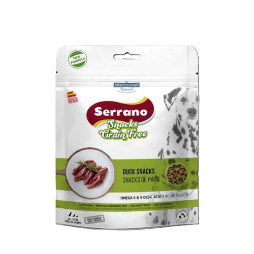 Mediterranean Natural Serrano Snacks Grain Free Duck Snacks - jutalomfalat kutyák számára 150 g