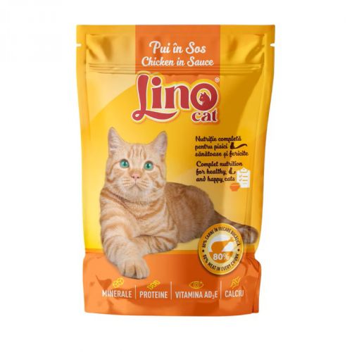 Lino Cat Chicken in Sauce - nedves eledel macskák számára 85 g