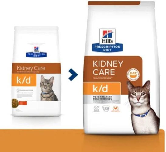 Hill's Prescription Diet k/d Kidney Care száraz macskatáp, csirke  300 g