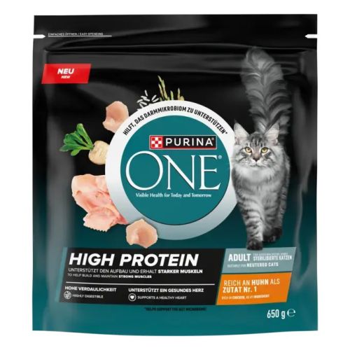 Purina One High Protein Chicken  650 g