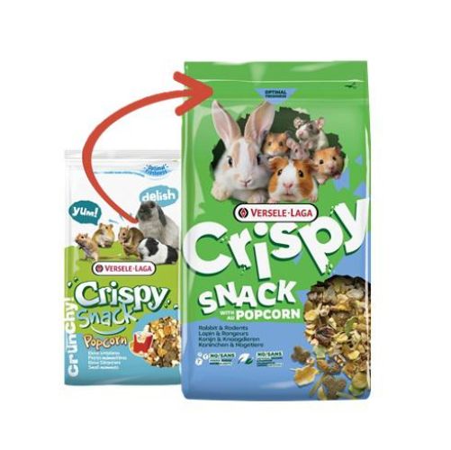 Versele-Laga Crispy Snack with Popcorn - snack-keverék nyulak és rágcsálók számára 550 g