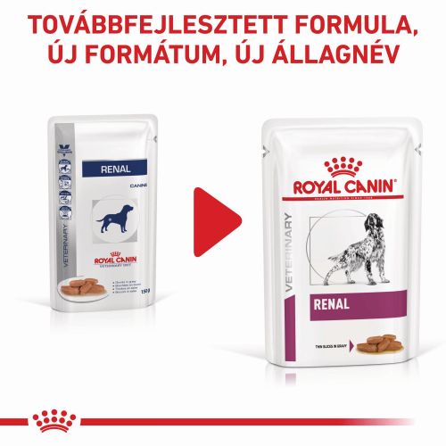 Royal Canin Renal alutasakos kutyaeledel 12 x  100 g