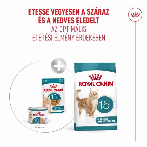 Royal Canin Ageing 15+ - szószos nedves táp idős macskák számára 12 x  85 g