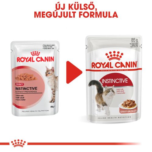 Royal Canin Instinctive Gravy - felnőtt macska szószos nedves táp 12 x  85 g