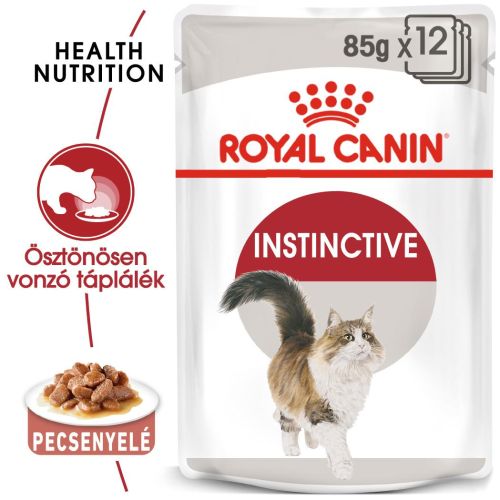 Royal Canin Instinctive Gravy - felnőtt macska szószos nedves táp 12 x  85 g
