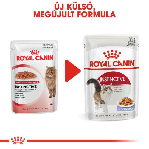 Royal Canin Instinctive Jelly - felnőtt macska zselés nedves táp 12 x  85 g