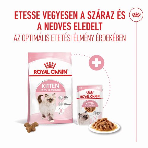Royal Canin Kitten Gravy - szószos nedvestáp kölyök macska szószos nedves táp 12 x  85 g