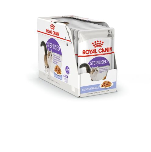 Royal Canin Sterilised Jelly - nedves macskaeledel zselében 12 x  85 g