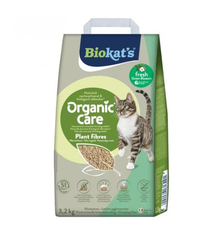 Biokat's Organic Care Plant Fibres Fresh  növényi macskaalom 8 l