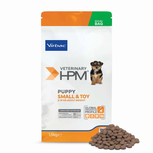 Virbac Veterinary HPM Puppy Small & Toy Dog Dental  1.5 kg