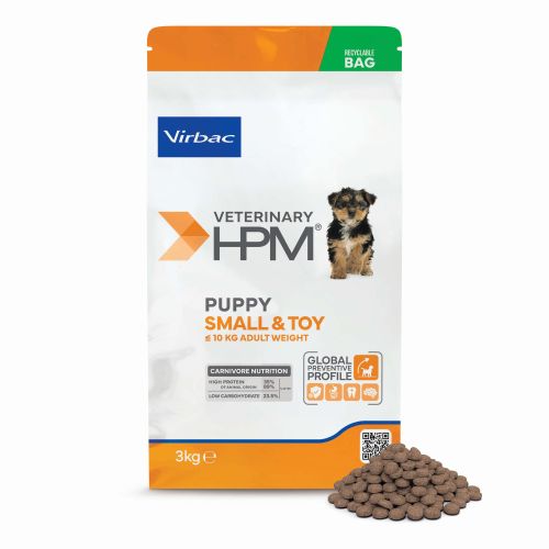 Virbac Veterinary HPM Puppy Small & Toy Dog Dental  3 kg