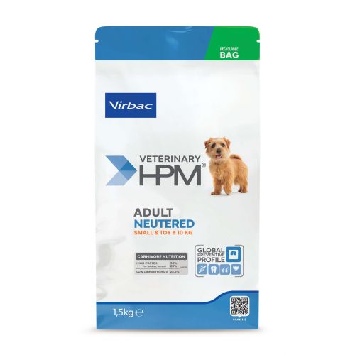 Virbac Veterinary HPM Adult Neutered Small & Toy Dog Dental  1.5 kg
