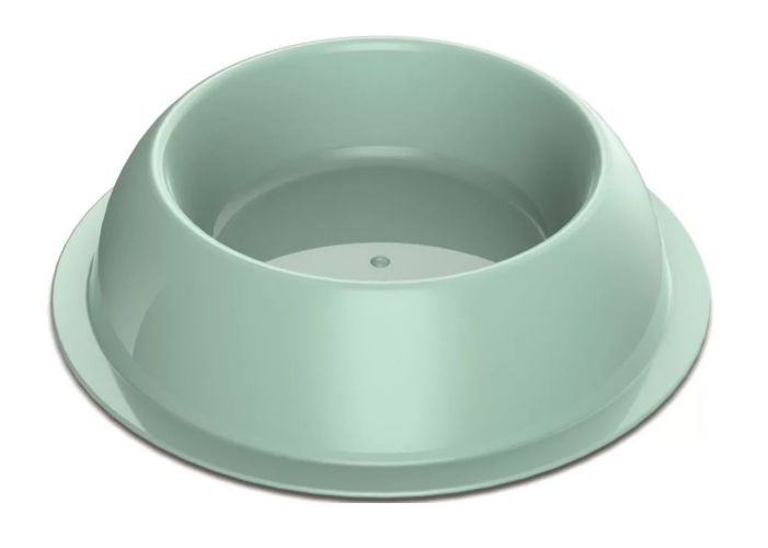 ZooBeeDoo tál - Silver műanyag etetőtál zöld  26 cm