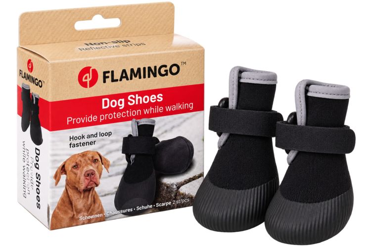 Flamingo kutyaruha - Magna fekete cipő  XXL 2 db