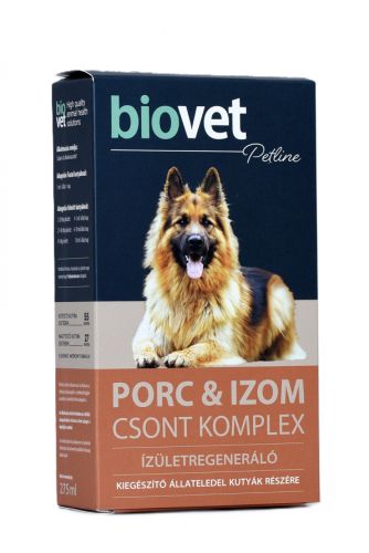Biovet Porc & Izom Csont Komplex ízületvédő és -regeneráló szirup kutyák számára 275 ml
