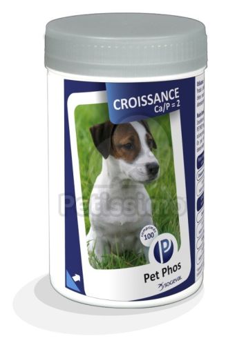 Pet Phos® Growth Ca/P=2 Dog ízesített tabletta  100 db
