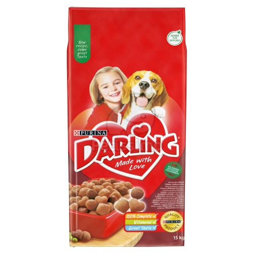 Darling száraz felnőtt kutyaeledel marha és csirke ízesítéssel  15 kg