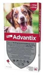 ADVANTIX SPOT-ON 2,5ML (10-25KG)  4 db
