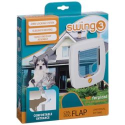 Ferplast Swing csapóajtó - fehér  1 db