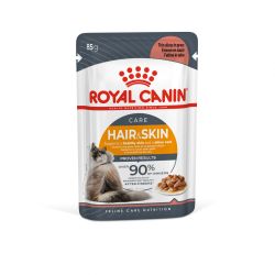 Royal Canin Hair & Skin Care - szószos nedves táp felnőtt macskák részére a szebb szőrzetért és az egészséges bőrért  85 g