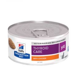 Hill's Prescription Diet y/d Thyroid Care macskatáp - konzerv  156 g