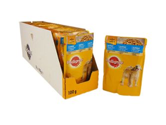 Pedigree Junior alutasakos eledel csirkehússal és rizzsel 24 x  100 g
