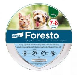 Foresto 1,25 g + 0,56 g nyakörv macskáknak és kutyáknak  1 db