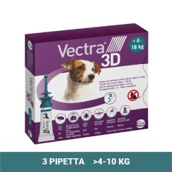 Vectra 3D rácsepegtető oldat >4 - 10 kg-os kutyáknak S 4-10 kg   3 db