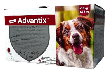 ADVANTIX SPOT-ON 2,5ML (10-25KG)  24 db