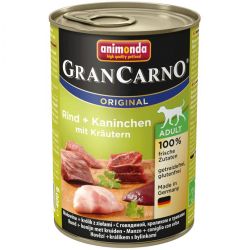 Animonda GranCarno Adult konzerv, marha, nyúl és zöldfűszerek  800 g