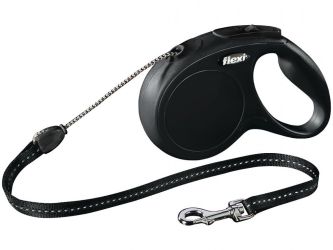 Flexi Classic M kötélpóráz különböző színben, 5 m  Fekete 